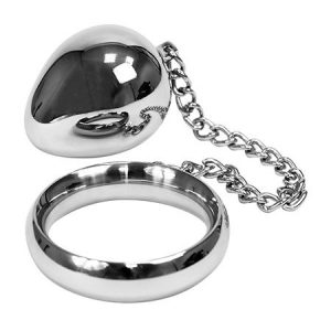 Donut Ring Anal Egg: Edelstahl-Penisring mit Analplug (40mm)