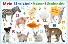 Dieser Streichel-Adventskalender ist schon für die Kleinsten geeignet. Hinter jedem der 24 Türchen befindet sich entweder ein Fühlelement zum Streicheln oder ein Tierfoto zum Bestaunen. Lasst euer Kind die Tierwelt entdecken!