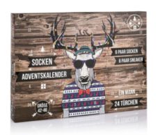 12 Paar Socken für Ihn im Adventskalender