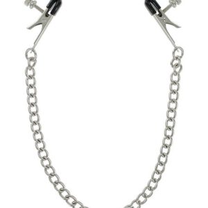 Stainless Steel Aligator: Nippelklemmen mit Kette