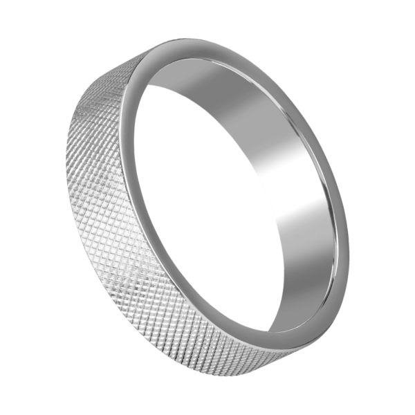 Massiver Ring mit Rautenmuster, 5,5cm