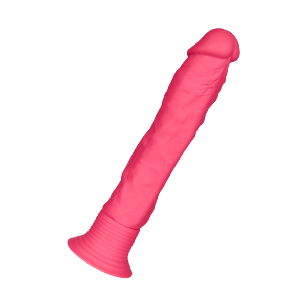 Fein geaderter Silikon Vibrator, 19 cm