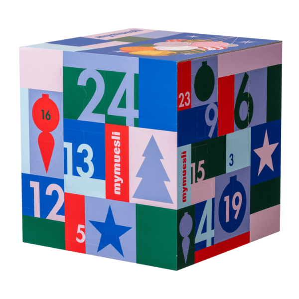 Mymuesli Deluxe Adventskalender 2023 - Mit Müslis, Porridges, Nut Butter Balls, Müsliriegel, Snack Mixes, Crunchy Bites, Tee