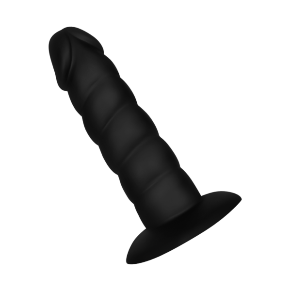 Gerippter Dildo aus Silikon, 13,5 cm